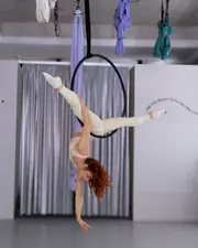 Aerial Hoop, in the studio